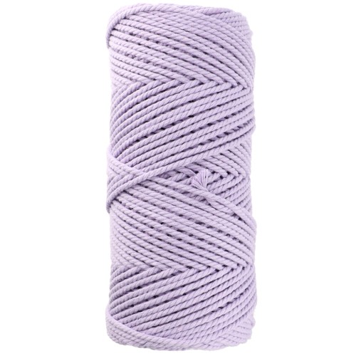 Bobine de cordon en coton pour macramé 2 mm - Mauve x100m
