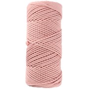 Bobine de cordon en coton pour macramé 2 mm - Nude x100m