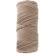 Bobine de cordon en coton pour macramé 2 mm - Sable x100m|raw }}