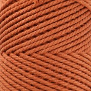 Bobine de cordon en coton pour macramé 2 mm - Terracotta x100m