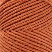Bobine de cordon en coton pour macramé 2 mm - Terracotta x100m