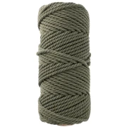 Bobine de cordon en coton pour macramé 3 mm - Kaki x50m