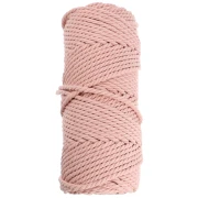 Bobine de cordon en coton pour macramé 3 mm - Nude x50m