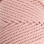 Bobine de cordon en coton pour macramé 3 mm - Nude x50m