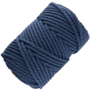 Bobine de cordon en coton pour macramé 5 mm - Indigo x50m|raw }}