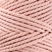 Bobine de cordon en coton pour macramé 5 mm - Nude x50m