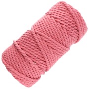 Bobine de cordon en coton pour macramé 5 mm - Vieux Rose x50m|raw }}