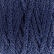 Bobine de cordon en coton pour macramé Cotton Air 5 mm - Indigo x50m