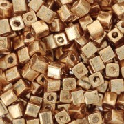 Mix Cubes Miyuki 3 mm SB3-1052 - Galvanized Gold x10g|raw }}