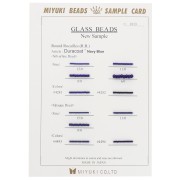 Nuancier Miyuki Rocaille Sample Card (n°1013) Duracoat Navy Blue