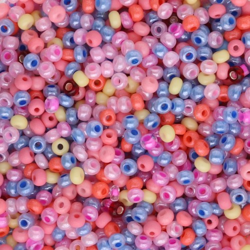 Preciosa Perles rocailles 11/0 2 mm - Mix Pastel x20g