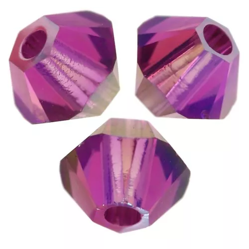 Toupies en cristal PureCrystal 5328 3 mm - Fuchsia Shimmer 2X x50