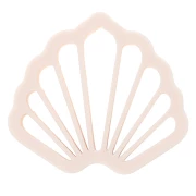 Emporte-pièce coquillage 35x40 mm en polymère biodégradable - Beige x1