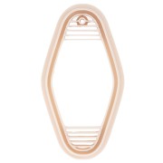 Emporte-pièce porte-clé motel 65x32 mm en polymère biodégradable - Beige x1