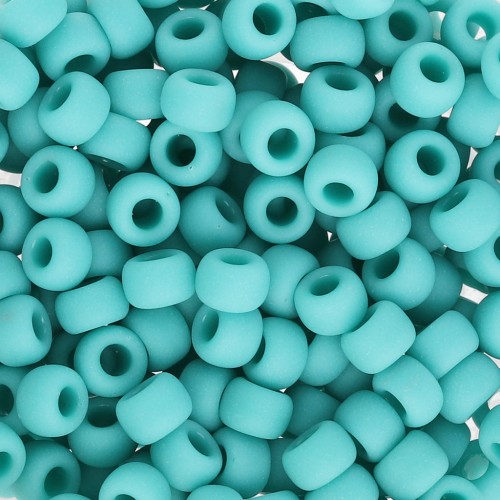 Rocaille Miyuki 6/0 412F - Opaque Turquoise Green Mat x8g