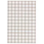 Cartes à bijoux 9x6 cm - Motif vichy - Sable - Blanc x20