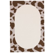 Cartes à bijoux 9x6 cm - Motif vache - Sépia - Marron - Crème x20|raw }}