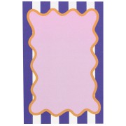 Cartes à bijoux 9x6 cm - Motif rayures - Violet - Blanc - Rose x20