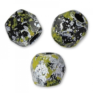 Facettes 3 mm Jet Tweedy Yellow x50