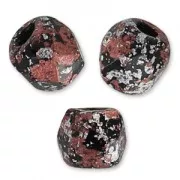 Facettes 3 mm Jet Tweedy Red x50