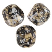 Facettes 3 mm Jet Tweedy Gold x50|raw }}