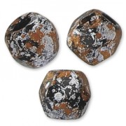 Facettes 3 mm Jet Tweedy Copper x50