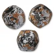 Facettes 3 mm Jet Tweedy Copper x50