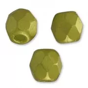 Facettes 3 mm Alabaster Pastel Lime x50