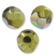 Facettes 3 mm Crystal California Green x50|raw }}