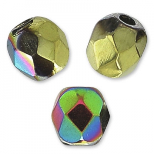 Facettes 3 mm Crystal California Blooming x50