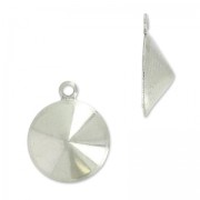 Serti pendentif à coller 1122  8 mm en Acier inox