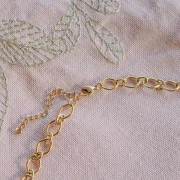 Mes bijoux DIY - Kit bijoux Collier charms Automne en Acier Inoxydable Doré