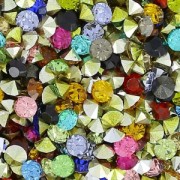 Assortiment de cabochons ronds 2 mm Mix Couleur foncé x10gr|raw }}