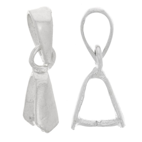 Attaches pendentifs 14 mm en Argent 925 x10