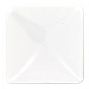 Cabochon loupe carré en verre 24,5 mm Crystal x1