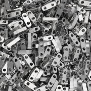 Miyuki Quarter Tila Beads 5x1.2x1.9 mm QTL-194 - Palladium Plated paquet de 50g|raw }}