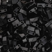 Miyuki Half Tila Beads 5x2.3x1.9 mm HTL-401 - Black paquet de 100g