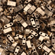 Miyuki Half Tila Beads 5x2.3x1.9 mm HTL-457 - Dark Bronze Metallic paquet de 100g