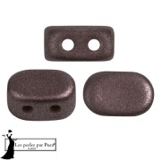 Perles en verre Lipsi® par Puca® 4x6 mm - Metal Shine Plum x10g