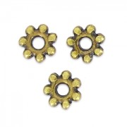 Perles rondelles intercalaires 5 mm bronze x10