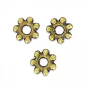 Perles rondelles intercalaires 5 mm bronze x10