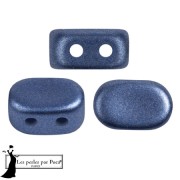 Perles en verre Lipsi® par Puca® 4x6 mm - Metal Shine Royal Blue x10g