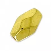 Perles Olives facettées 7x4 mm Doré à l'or fin x5