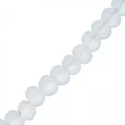 Perles rondelles facettées - rondes aplaties -3x2 mm Gris/Bleu Frosted x35cm