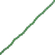 Perles rondelles facettées - rondes aplaties - 3.5x3 mm - Vert émeraude x32 cm|raw }}