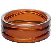 Bracelet jonc épais en résine transparente 66 mm - Auburn x1