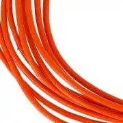 Cordon cuir 1,5 mm Orange x 2 m
