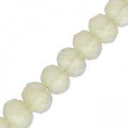 Perles rondelles facettées - rondes aplaties -4x3 mm Sand Frosted x40cm