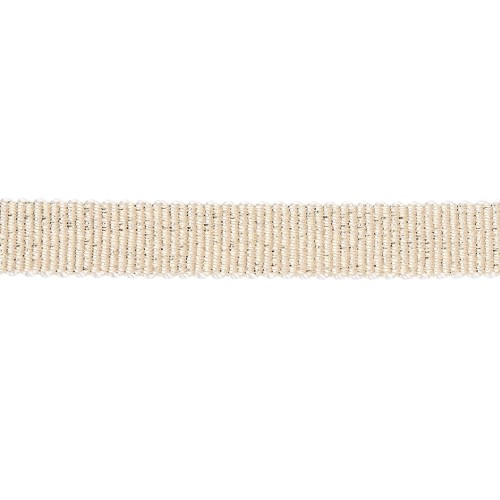 Ruban métallisé Mokuba 9 mm - Light Gold fil doré x50cm