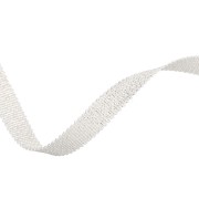 Ruban métallisé Mokuba 9 mm - Blanc fil argenté x50cm